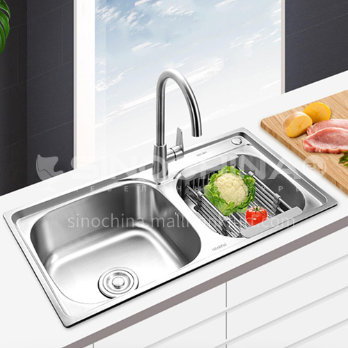304 stainless steel kitchen sink double basin kitchen basin